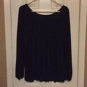 Black long sleeve daisy fuentes top